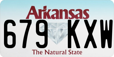 AR license plate 679KXW