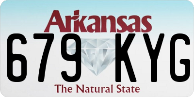 AR license plate 679KYG