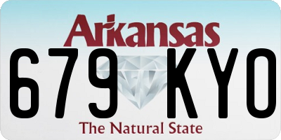 AR license plate 679KYO