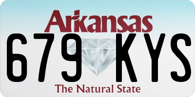 AR license plate 679KYS