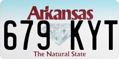 AR license plate 679KYT