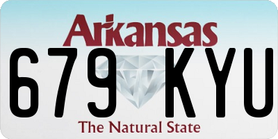AR license plate 679KYU