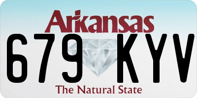 AR license plate 679KYV