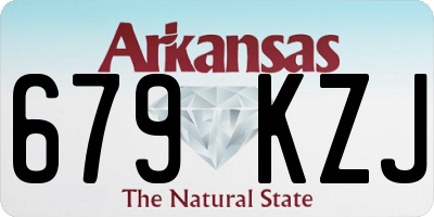 AR license plate 679KZJ