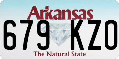 AR license plate 679KZO