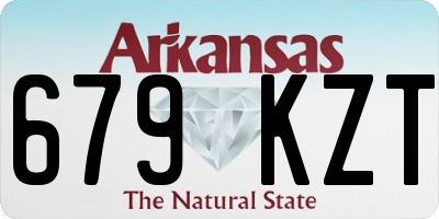 AR license plate 679KZT