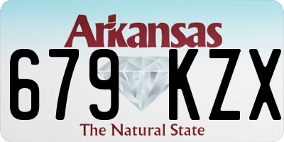 AR license plate 679KZX