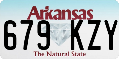 AR license plate 679KZY