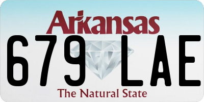 AR license plate 679LAE