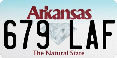 AR license plate 679LAF
