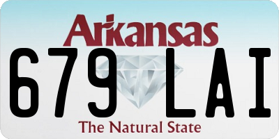 AR license plate 679LAI