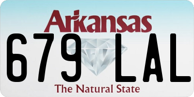 AR license plate 679LAL