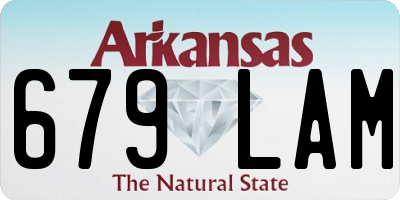 AR license plate 679LAM