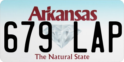 AR license plate 679LAP
