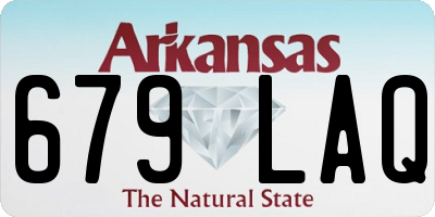 AR license plate 679LAQ