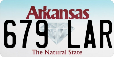 AR license plate 679LAR
