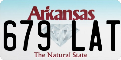 AR license plate 679LAT