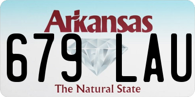 AR license plate 679LAU
