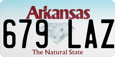 AR license plate 679LAZ