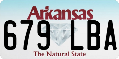 AR license plate 679LBA
