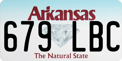 AR license plate 679LBC