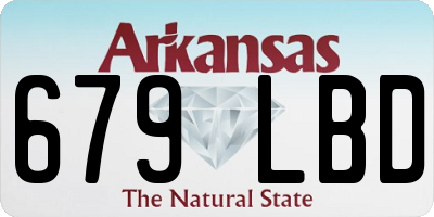 AR license plate 679LBD