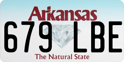 AR license plate 679LBE