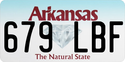 AR license plate 679LBF