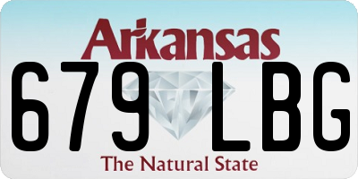 AR license plate 679LBG