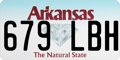 AR license plate 679LBH