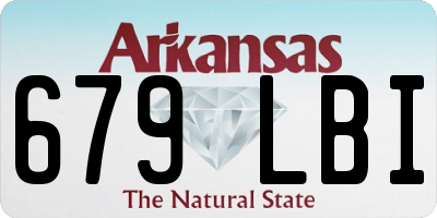 AR license plate 679LBI