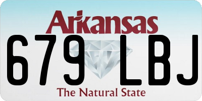 AR license plate 679LBJ