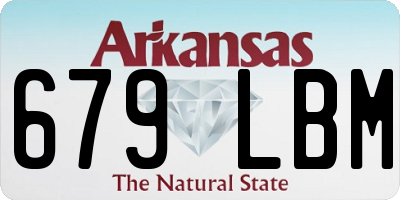 AR license plate 679LBM