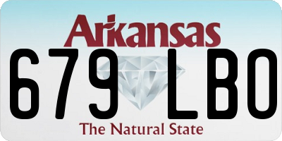 AR license plate 679LBO