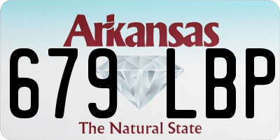 AR license plate 679LBP