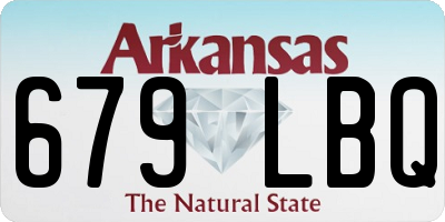 AR license plate 679LBQ