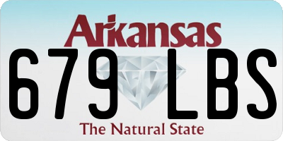 AR license plate 679LBS