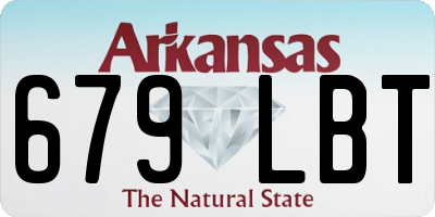 AR license plate 679LBT