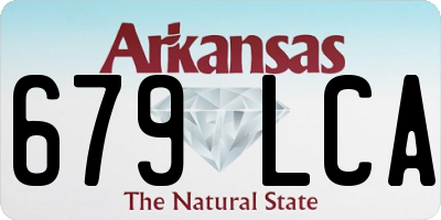 AR license plate 679LCA