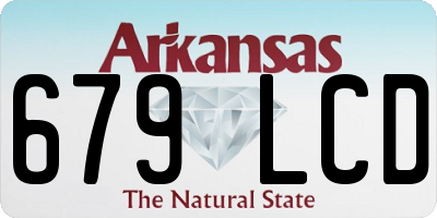 AR license plate 679LCD