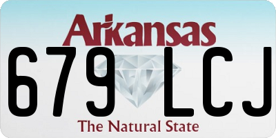 AR license plate 679LCJ