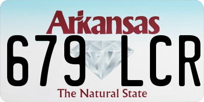 AR license plate 679LCR
