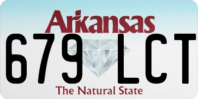 AR license plate 679LCT