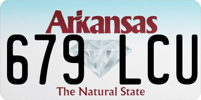 AR license plate 679LCU