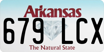 AR license plate 679LCX