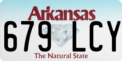 AR license plate 679LCY