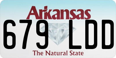 AR license plate 679LDD