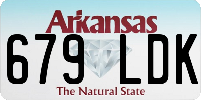 AR license plate 679LDK