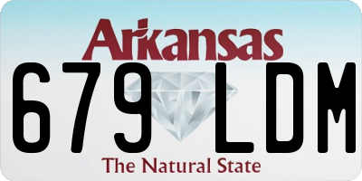 AR license plate 679LDM