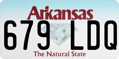 AR license plate 679LDQ